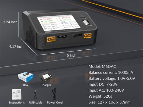 Supulse M6dac High Speed Dual Lipo Charger For Diverse Batteries