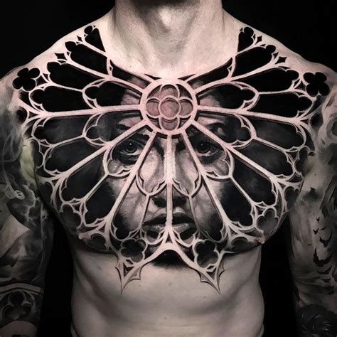 Realistic Chest Tattoos 56 Best Chest Tattoos For Guys Cool Chest