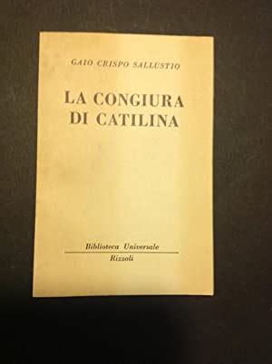 La Congiura Di Catilina By Gaio Crispo Sallustio Buone Brossura