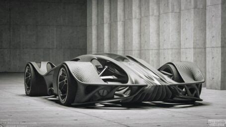 HV 001 3D Printed Hybrid Supercar WordlessTech