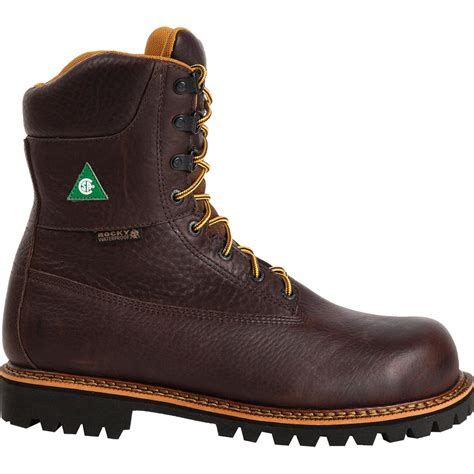 Rocky Steel Toe Waterproof Insulated Puncture-Resistant Work Boot. #RK049