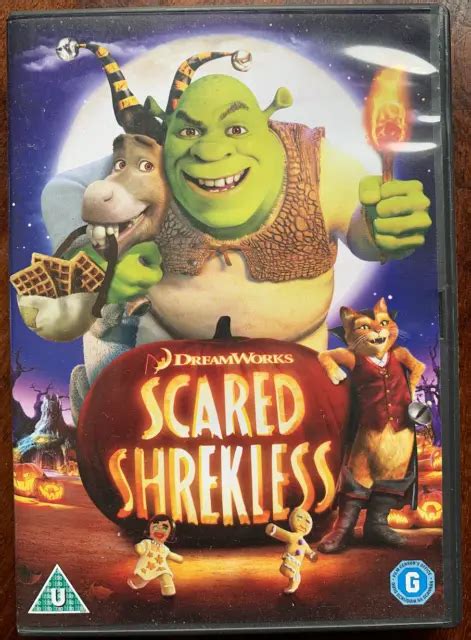 Scared Shrekless Dreamworks Shrek Dvd U Halloween New But Slight