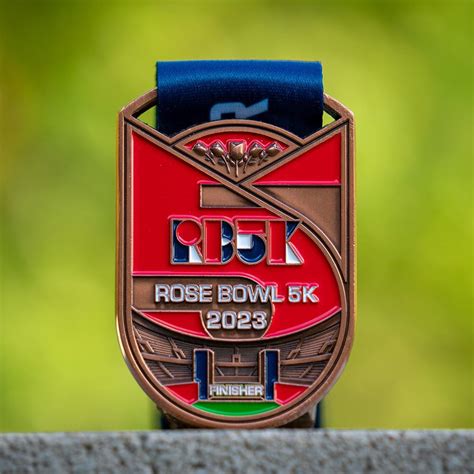 Design of medals for the Rose Bowl Half Marathon 2023 on Behance