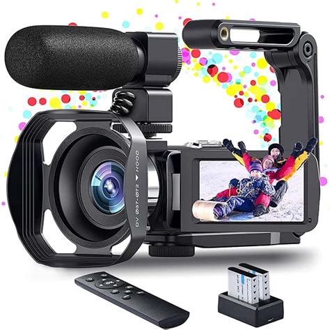 Videokamera 4K Camcorder HD 48MP 60FPS IR Nachtversion Vlogging Kamera