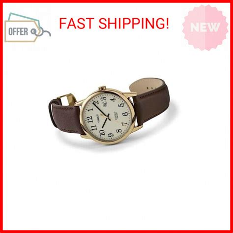 Timex Men 27s TW2P75800 Easy Reader 38mm Brown 2FGold Tone 2FCream