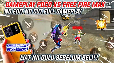 GAMING TEST POCO X5 BAR BAR FF MAX TAHUN 2024 FULL GAMEPLAY NO EDIT