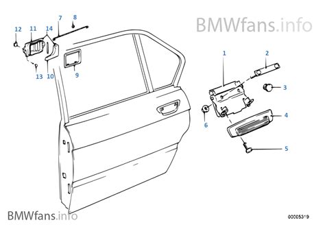 Closing System Door Rear Bmw E I M Europe