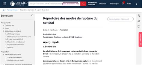 Lexis 360 Intelligence Qu Est Ce Qu Une Fiche Pratique LexisNexis