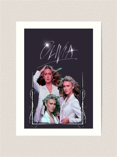 Olivia Newton John Totally Hot Collage Art Print For Sale By Popretrodisco Redbubble