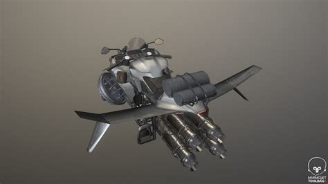 Hoverbike Concept — polycount