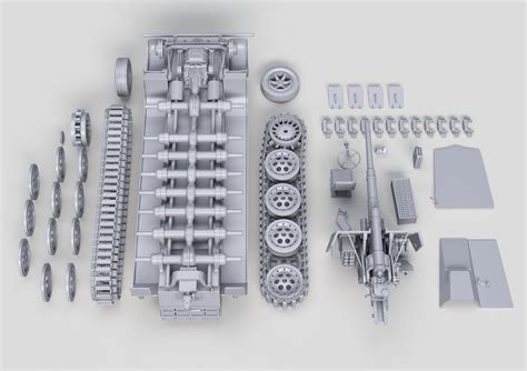 STL Datei Flak 18 Sfl Auf Zugkraftwagen 12t Sd Kfz 3D Druckbares