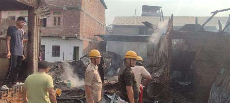 Manipur Major Fire Ravages 4 Houses In Imphal