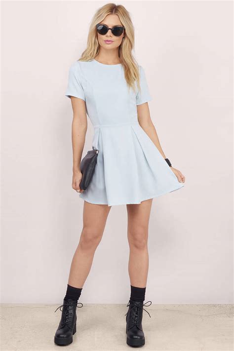 Sexy Ivory Skater Dress Backless Dress Skater Dress 15 Tobi Us