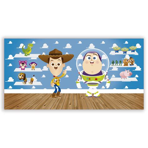 Painel Retangular Toy Story Sublimado D Sublitex Pain Is Sublimados