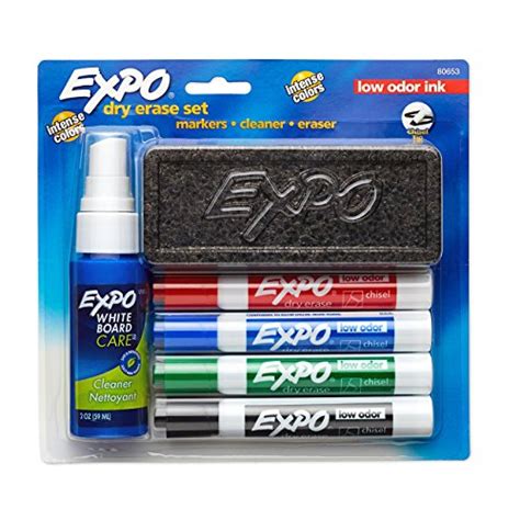 Expo Low Odor Dry Erase Marker Starter Set Chisel Tip Assorted