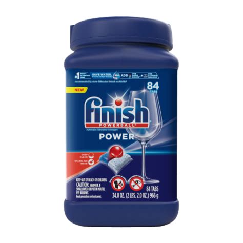 Finish Power Dishwasher Detergent Tablets 84 Ct King Soopers