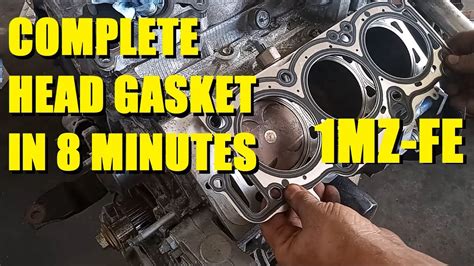 How To Remove And Replace The Head Gasket Toyota 1MZ FE 3MZ FE Camry