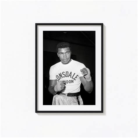 Muhammad Ali Print, Muhammad Ali Black and White Wall Art, Vintage ...