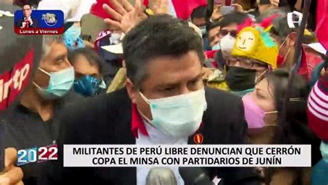 Militantes De Per Libre Denuncian Que Vladimir Cerr N Copa El Minsa