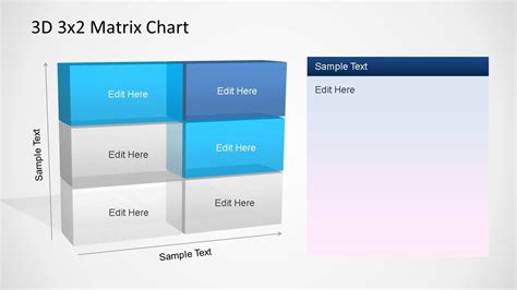 3d Matrix Charts Powerpoint Template And Presentation Slides