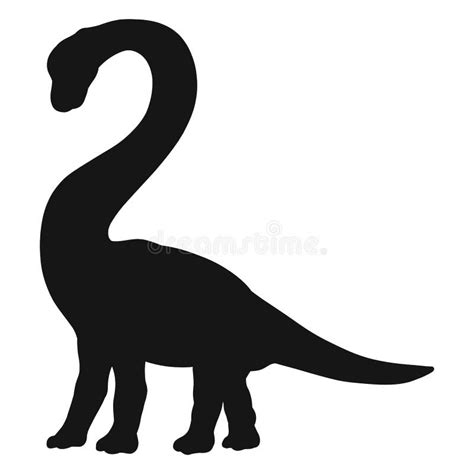 Dinosaur With Long Neck Stock Vector Illustration Of Wild 59872856