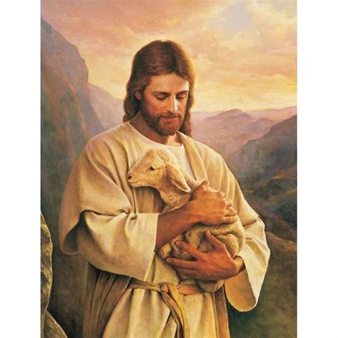 Jesus & Lamb Paint By Diamond Kit | Jesus pictures, Pictures of jesus ...