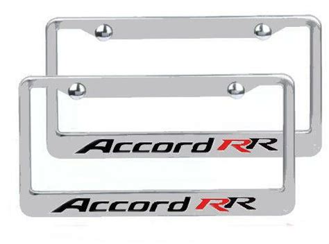 Honda Accord Rr Custom License Plate Polished Mirror Finish Frame Pcs