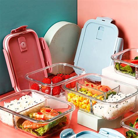 630 Ml Glass Lunch Box With Plastic Lid ESG Gifts GiftOne