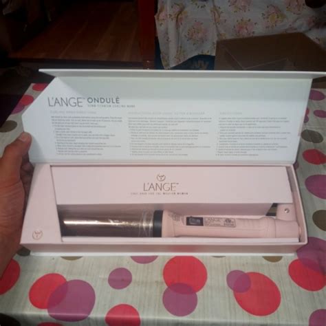 Lange Hair Lange Ondule Titanium Curling Wand Iron Mm Blush Pink