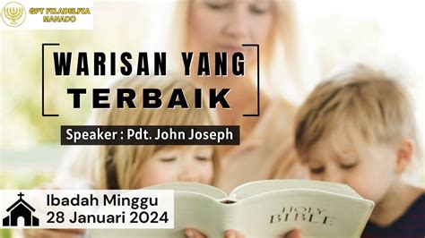 Ibadah Minggu Januari Pdt John Joseph Youtube