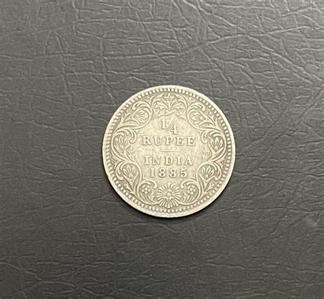 Queen Victoria Qv British India Coin Rs Calcutta Mint Very Rare In