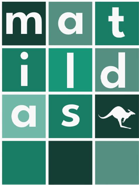 "Matildas squares design" Sticker for Sale by redpatch | Redbubble