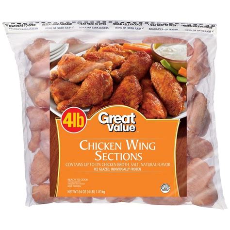 Great Value Chicken Wing Sections 64 Oz Instacart