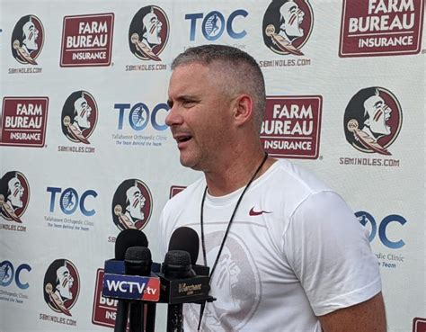 FSU Head Football Coach Mike Norvell Interview Following First Day Of ...