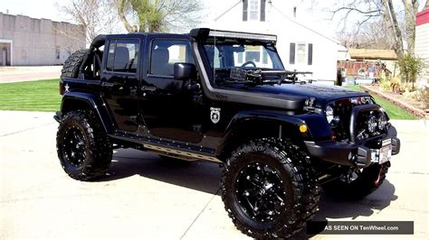 Blacked Out 4 Door Jeep Wrangler - Black Choices