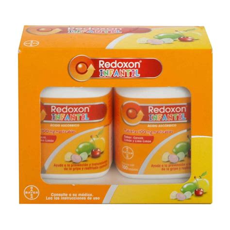 Tabletas Masticables Redoxon Infantil Sabor Cereza Lim N Y Lima Lim N