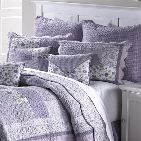 Lavender Rose Piece Cotton Quilt Set Cotton Quilt Set Quilt Sets