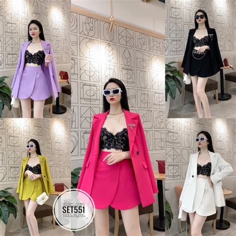 Mua Set 3 MÓn Bigsize Áo Vest KÈm Áo Ren Bra PhỐi ChÂn VÁy ChỮ A Sang