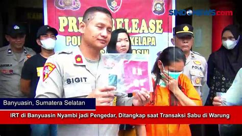 IRT Di Banyuasin Nyambi Jadi Pengedar Ditangkap Saat Transaksi Sabu Di