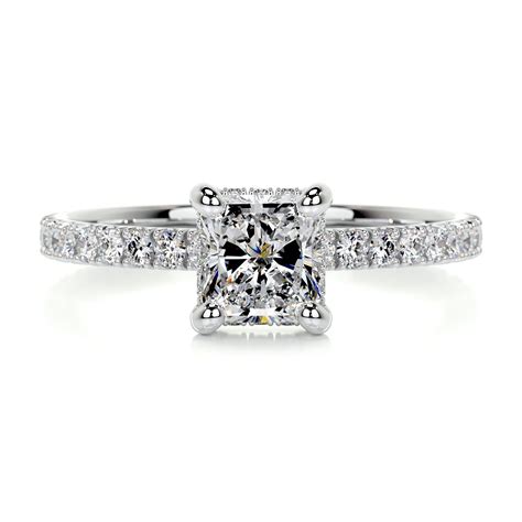 Kalapi Jewel Radiant Cut Excellent 1.8 Ct Diamond Ring - 14K White Gold