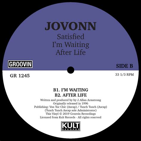 Groove Distribution Singles House Jovonn SATISFIED 12