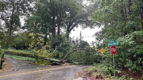 Downed Trees Power Outages Spread Across The Triangle As Tropical