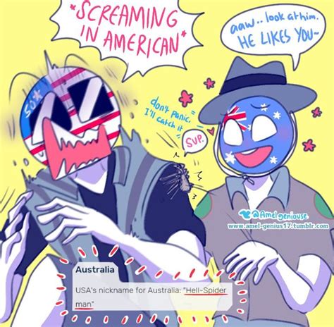 Countryhumans Gallery America And Australia Comic Wattpad