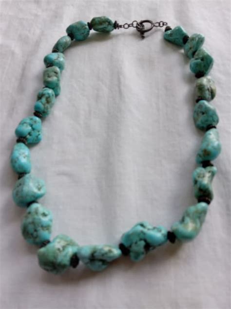 Vintage Spider Web Turquoise Gem