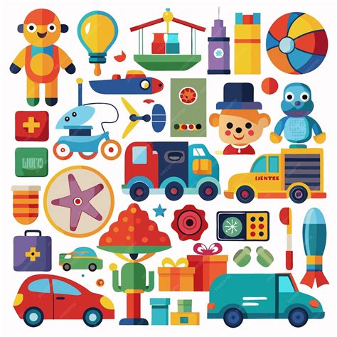 Desenhos De Brinquedos Coloridos - Colecção de Ilustrações de Brinquedos Coloridos Desenhos de brinquedos ...