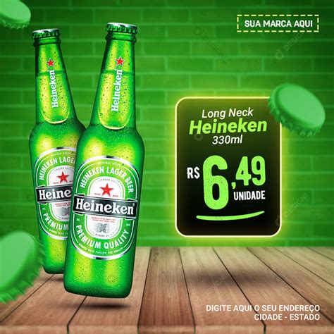 Bares Distribuidoras De Bebidas Heineken Conveni Ncias Social Media Psd