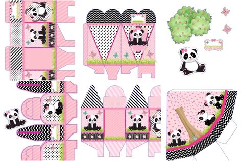 Kit Festa Panda Rosa Para Imprimir Arte Para Toda A Festa