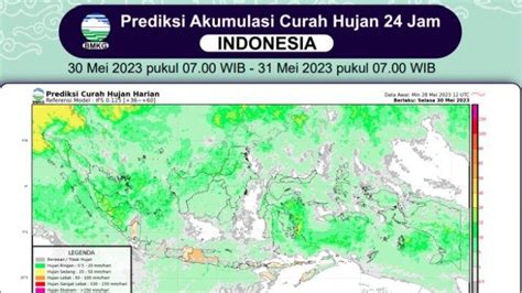 Prakiraan Hujan Di Indonesia Hari Ini Selasa 30 Mei 2023 BMKG Aceh