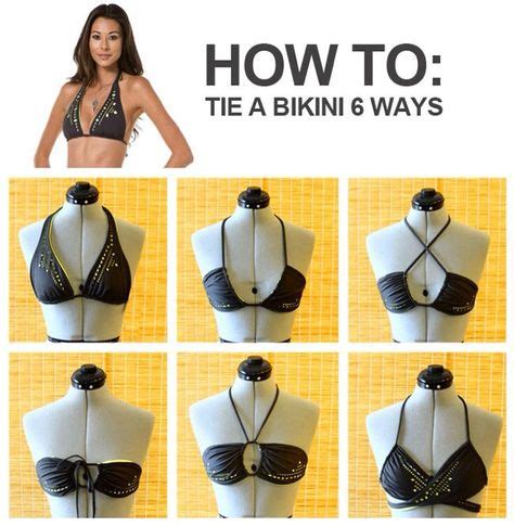 Different Ways To Tie A Bikini Top With Images Bikini Tops Bikinis