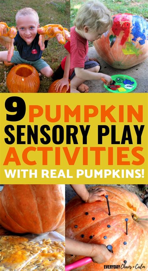 9 Pumpkin Sensory Activities For Fall Fun With Real Pumpkins